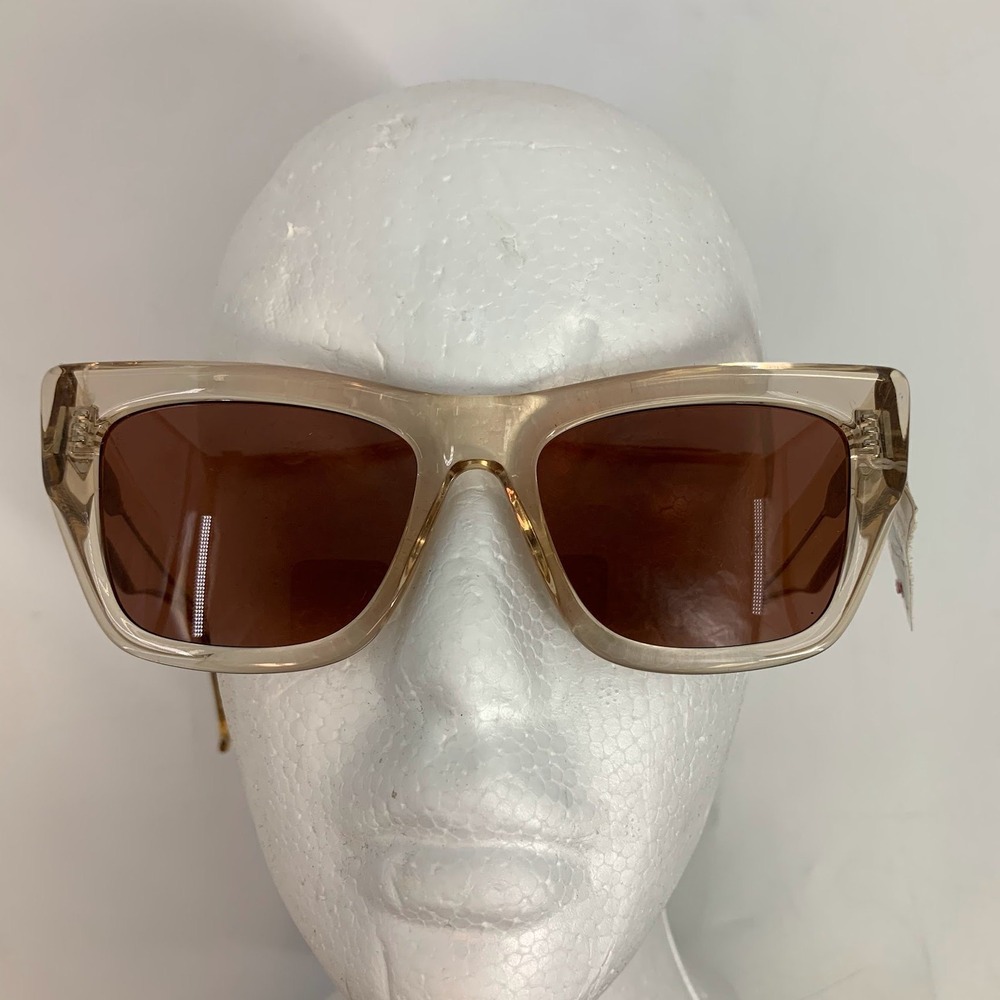 RAEN Marza Sunglasses Womens 55/19-145 Champagne Brown Lens Square Frame